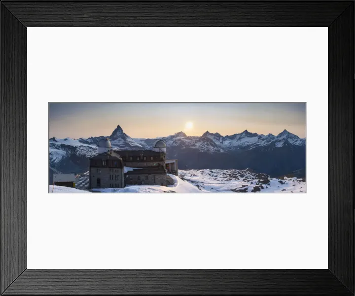 Framed Print : Gornergrat Kulm Hotel & Matterhorn, Zermatt, Valais, Switzerland Framed Print : Gornergrat Kulm Hotel & Matterhorn, Zermatt, Valais, Switzerland