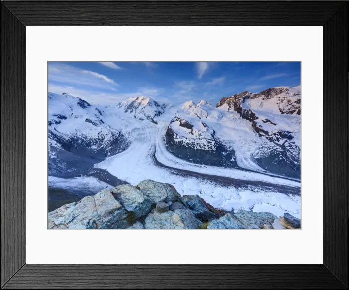 Framed Print : Monte Rosa range & Gornergletscher, Zermatt, Valais, Switzerland Framed Print : Monte Rosa range & Gornergletscher, Zermatt, Valais, Switzerland