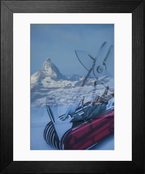 Framed Print : Matterhorn reflected in window of Gornergrat hotel shop window, Zermatt, Valais Framed Print : Matterhorn reflected in window of Gornergrat hotel shop window, Zermatt, Valais