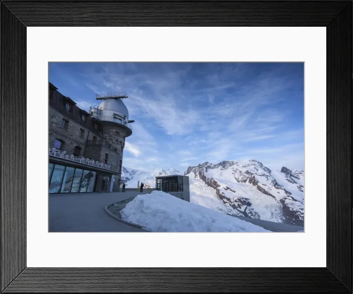 Framed Print : Gornergrat Kulm Hotel above Zermatt, Valais, Switzerland