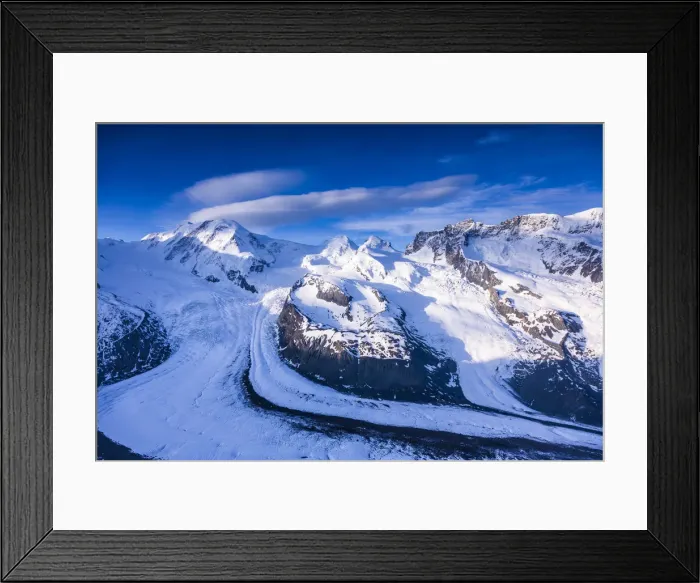 Framed Print : Monte Rosa range & Gornergletscher, Zermatt, Valais, Switzerland Framed Print : Monte Rosa range & Gornergletscher, Zermatt, Valais, Switzerland