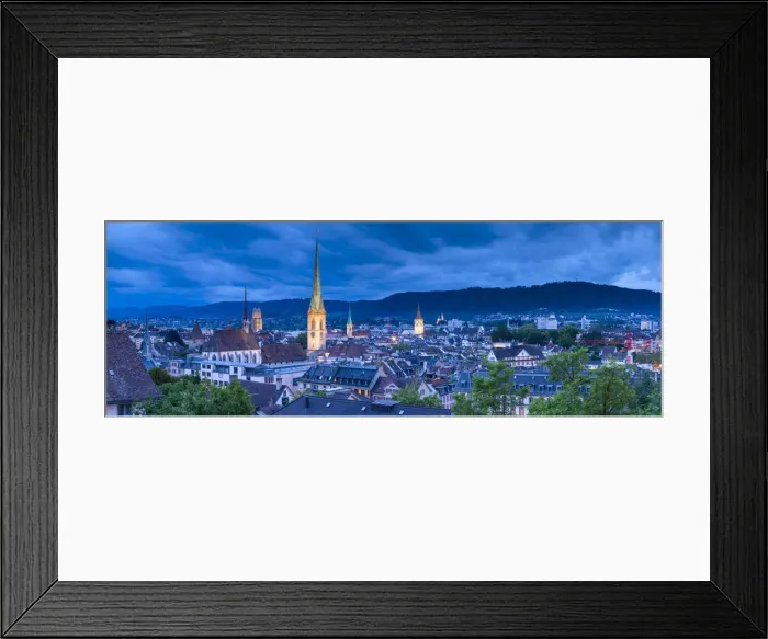 Framed Print : City skyline, Zurich, Switzerland Framed Print : City skyline, Zurich, Switzerland