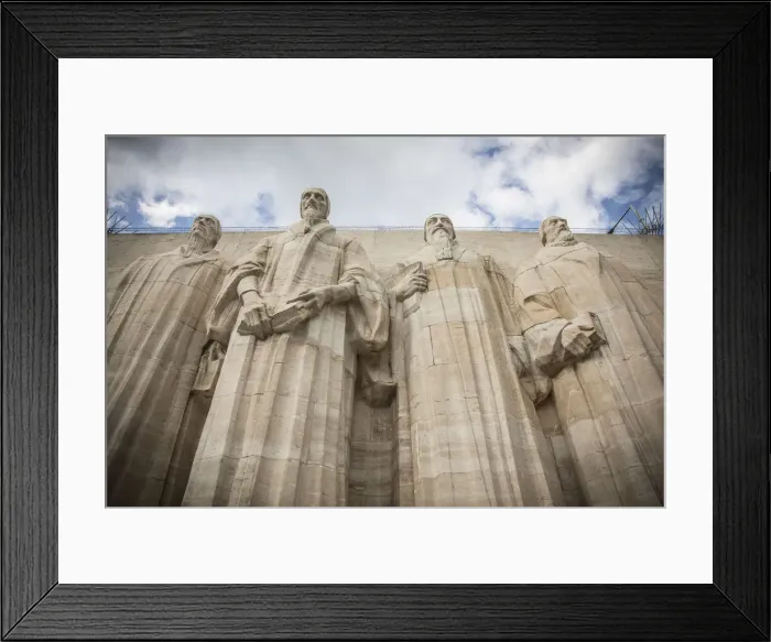 Framed Print : Reformation Wall, Parc des Bastions, Geneva, Switzerland Framed Print : Reformation Wall, Parc des Bastions, Geneva, Switzerland
