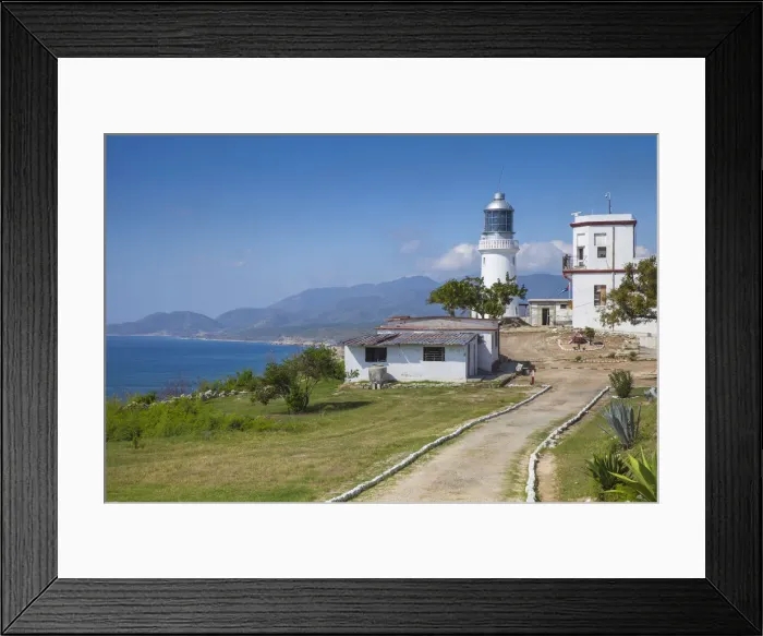 Framed Print : Cuba, Santiago de Cuba Province, Santiago de Cuba, Lighthouse at Castillo de San Pedro Framed Print : Cuba, Santiago de Cuba Province, Santiago de Cuba, Lighthouse at Castillo de San Pedro