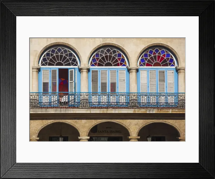 Framed Print : Cuba, Havana, Havana Vieje, Plaza Vieja, Colonial building details Framed Print : Cuba, Havana, Havana Vieje, Plaza Vieja, Colonial building details