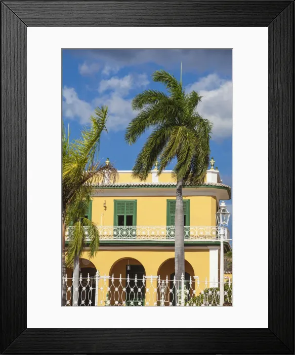 Framed Print : Cuba, Trinidad, Plaza Mayor, Brunet Palace now the Museum Romantico Framed Print : Cuba, Trinidad, Plaza Mayor, Brunet Palace now the Museum Romantico