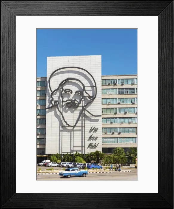 Framed Print : Cuba, Havana, Vedado, Plaza de la Revolucion
