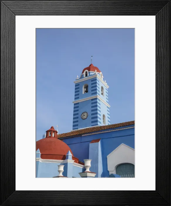 Framed Print : Cuba, Sancti Spiritus, Sancti Spiritus, Iglesia Parroquial Mayor del Espiritu Santo