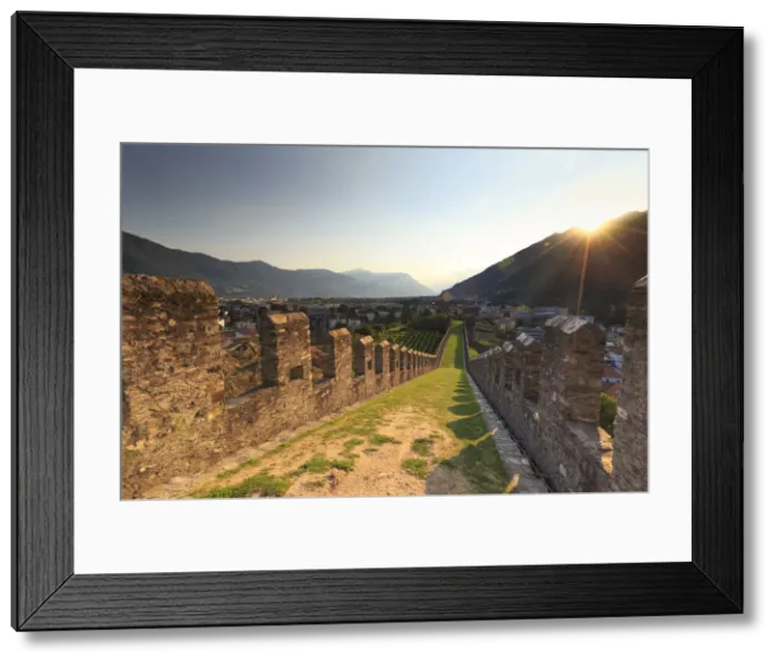 Framed Print : Switzerland, Ticino, Bellinzona, Castelgrande Framed Print : Switzerland, Ticino, Bellinzona, Castelgrande