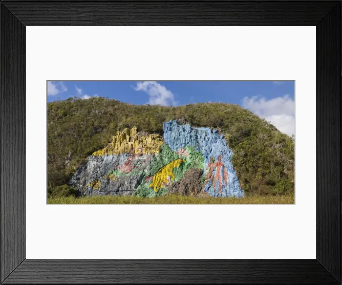 Framed Print : Cuba, Pinar del Rio Province, Vinales, Mural de la Prehistoria Framed Print : Cuba, Pinar del Rio Province, Vinales, Mural de la Prehistoria