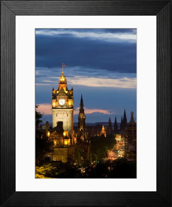 Framed Print : UK, Scotland, Edinburgh, Balmoral Hotel