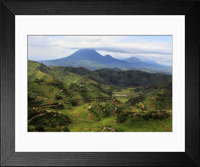 Framed Print : Landscape, near Kisoro, Uganda Framed Print : Landscape, near Kisoro, Uganda