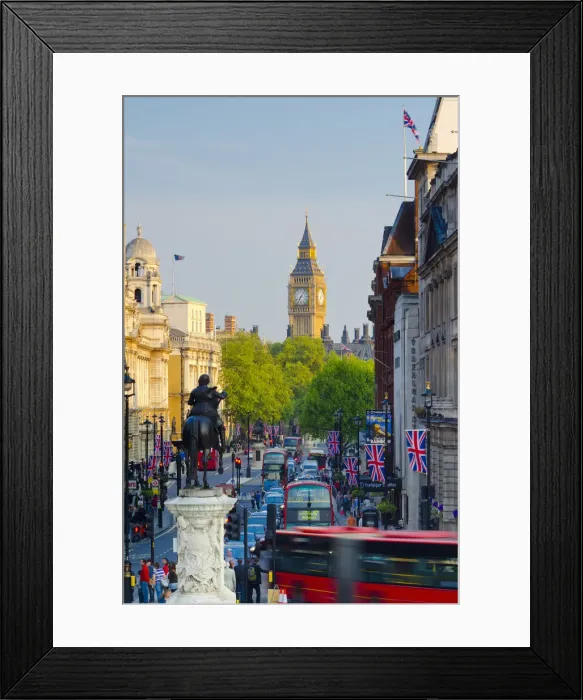 Framed Print : UK, England, London, Whitehall and Big Ben Framed Print : UK, England, London, Whitehall and Big Ben