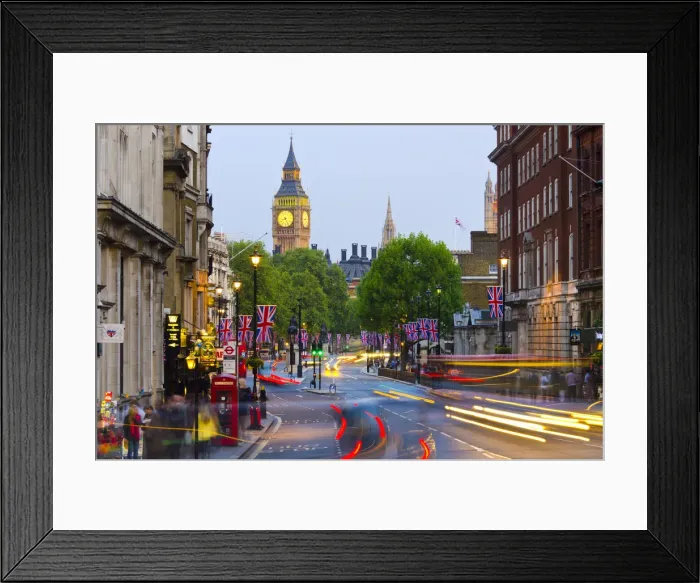 Framed Print : UK, England, London, Whitehall and Big Ben Framed Print : UK, England, London, Whitehall and Big Ben