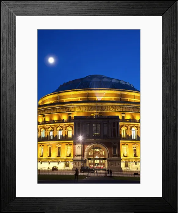 Framed Print : England, London, Kensington, Moon above Royal Albert Hall Framed Print : England, London, Kensington, Moon above Royal Albert Hall