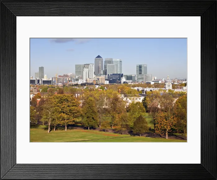 Framed Print : England, London, Greenwich, Royal Greenwich Park and Canary Wharf Framed Print : England, London, Greenwich, Royal Greenwich Park and Canary Wharf