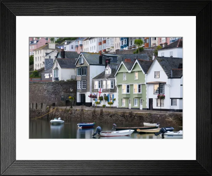 Framed Print : UK, Devon, Dartmouth, Bayards Cove and River Dart Framed Print : UK, Devon, Dartmouth, Bayards Cove and River Dart