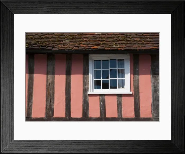 Framed Print : UK, Essex, Saffron Walden, woodframed house Framed Print : UK, Essex, Saffron Walden, woodframed house