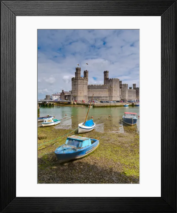 Framed Print : UK, Wales, Gwynedd, Caernarfon, Caernarfon Castle Framed Print : UK, Wales, Gwynedd, Caernarfon, Caernarfon Castle