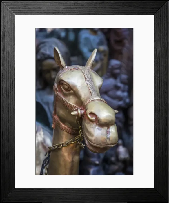 Framed Print : Brass camel in a Souk, Dubai, United Arab Emirates Framed Print : Brass camel in a Souk, Dubai, United Arab Emirates