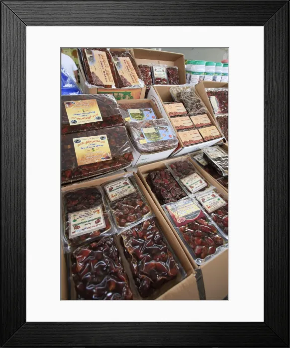 Framed Print : United Arab Emirates, Al Ain, Dates for sale at the Central Souk Framed Print : United Arab Emirates, Al Ain, Dates for sale at the Central Souk