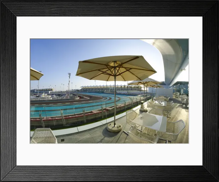 Framed Print : United Arab Emirates, Abu Dhabi, Yas Island, The Yas Hotel and Yas Marina Grand Prix Framed Print : United Arab Emirates, Abu Dhabi, Yas Island, The Yas Hotel and Yas Marina Grand Prix