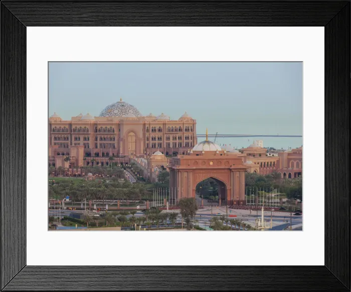 Framed Print : United Arab Emirates, Abu Dhabi, The Emirates Palace Hotel Framed Print : United Arab Emirates, Abu Dhabi, The Emirates Palace Hotel