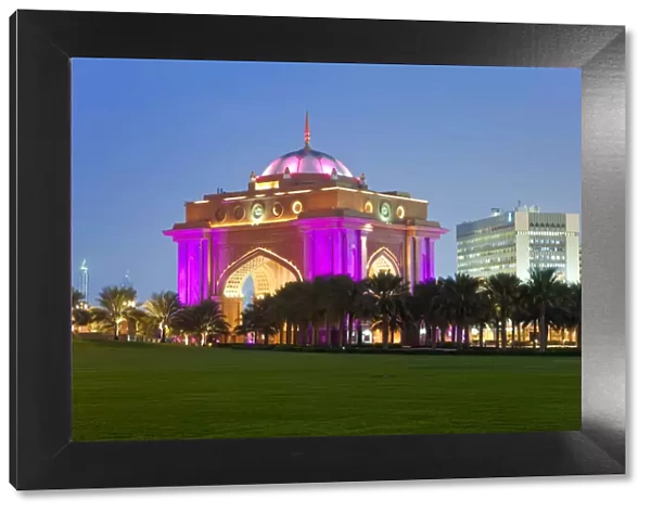 V. I. P Entrance gateway to the Emirates Palace Hotel, Abu Dhabi, United Arab Emirates