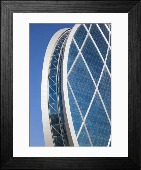 Framed Print : United Arab Emirates, Abu Dhabi, Al Raha, View of Aldar Headquarters - he first circular Framed Print : United Arab Emirates, Abu Dhabi, Al Raha, View of Aldar Headquarters - he first circular