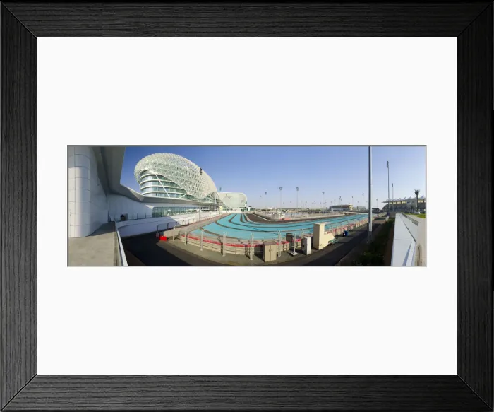 Framed Print : United Arab Emirates, Abu Dhabi, Yas Island, The Yas Hotel and Yas Marina Grand Prix Framed Print : United Arab Emirates, Abu Dhabi, Yas Island, The Yas Hotel and Yas Marina Grand Prix