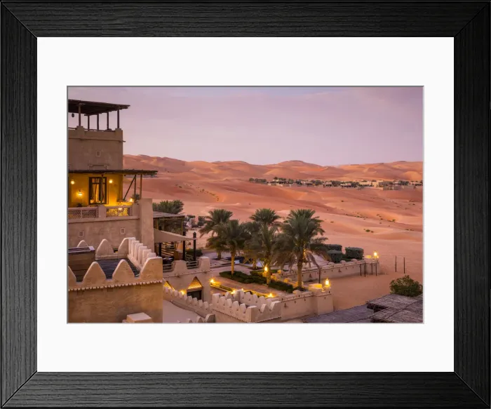 Framed Print : Anantara Qasr Al Sarab resort, Empty Quarter (Rub Al Khali), Abu Dhabi, United Arab Framed Print : Anantara Qasr Al Sarab resort, Empty Quarter (Rub Al Khali), Abu Dhabi, United Arab
