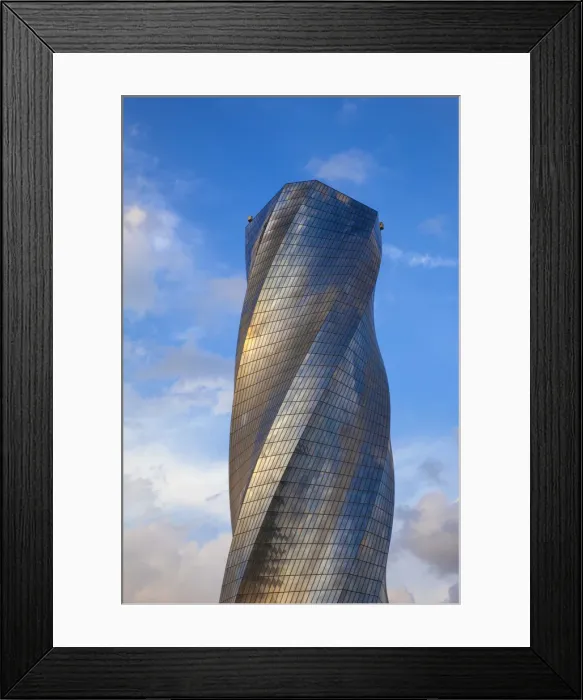 Framed Print : Bahrain, Manama, Bahrain Bay, United Tower also called The twisting tower Framed Print : Bahrain, Manama, Bahrain Bay, United Tower also called The twisting tower
