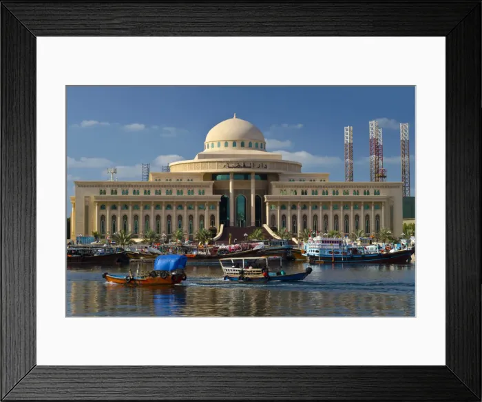 Framed Print : United Arab Emirates, Sharjah, Sharjah Courthouse Framed Print : United Arab Emirates, Sharjah, Sharjah Courthouse