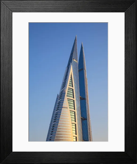 Framed Print : Bahrain, Manama, Bahrain World Trade Center Framed Print : Bahrain, Manama, Bahrain World Trade Center