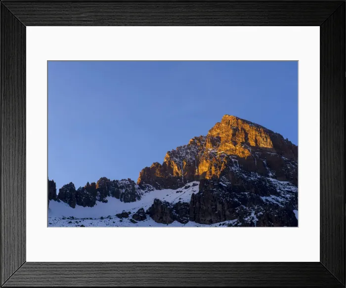Framed Print : View of the Mawenzi Peak of Mount Kilimanjaro, Tanzania Framed Print : View of the Mawenzi Peak of Mount Kilimanjaro, Tanzania