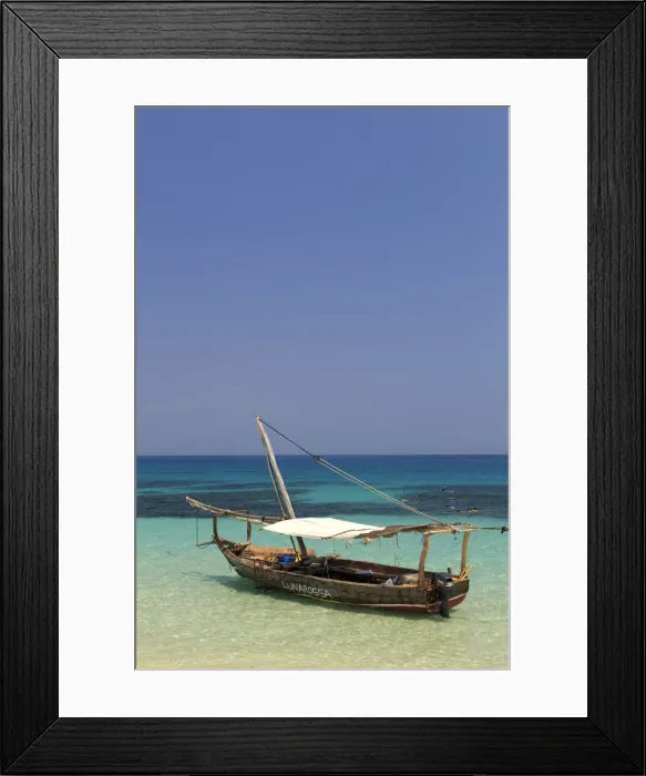 Framed Print : Tanzania. Zanzibar, Kwale Island, Sandbar exposed at low tide Framed Print : Tanzania. Zanzibar, Kwale Island, Sandbar exposed at low tide