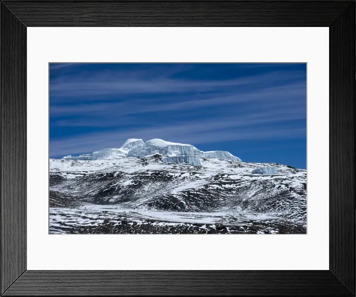 Framed Print : The view of the Eastern Icefields from Gillmans Point, Mount Kilimanjaro, Tanzania Framed Print : The view of the Eastern Icefields from Gillmans Point, Mount Kilimanjaro, Tanzania