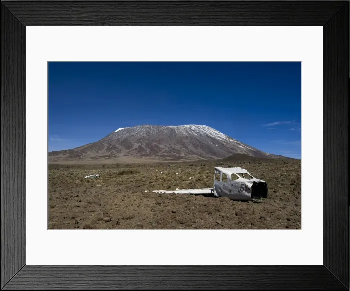 Framed Print : View of the highest peak of Mount Kilimanajro, Kibo summit at 19, 340ft Framed Print : View of the highest peak of Mount Kilimanajro, Kibo summit at 19, 340ft