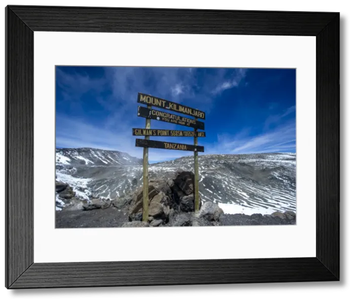 Framed Print : The view from Gillmans Point, Mount Kilimanjaro, Tanzania Framed Print : The view from Gillmans Point, Mount Kilimanjaro, Tanzania