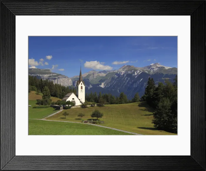 Framed Print : Switzerland, Graubunden, Chur, Versam Village Framed Print : Switzerland, Graubunden, Chur, Versam Village