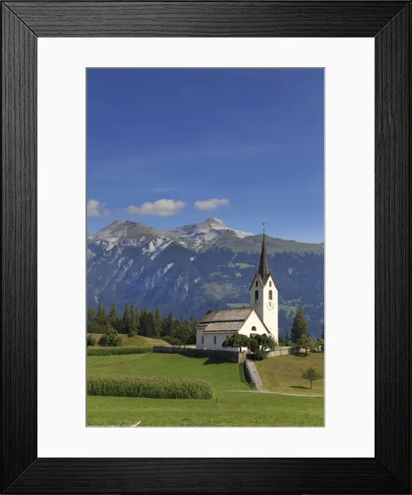 Framed Print : Switzerland, Graubunden, Chur, Versam Village Framed Print : Switzerland, Graubunden, Chur, Versam Village