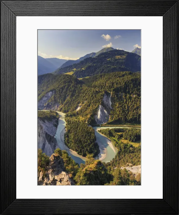 Framed Print : Switzerland, Graubunden, Conn, Rhine Gorge (Ruinaulta), view from Il Spir Platform Framed Print : Switzerland, Graubunden, Conn, Rhine Gorge (Ruinaulta), view from Il Spir Platform