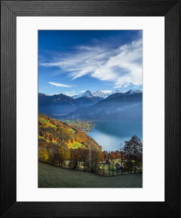 Framed Print : Eiger, Monch & Jungfrau mountains, above Lake Thun, Berner Oberland, Switzerland Framed Print : Eiger, Monch & Jungfrau mountains, above Lake Thun, Berner Oberland, Switzerland