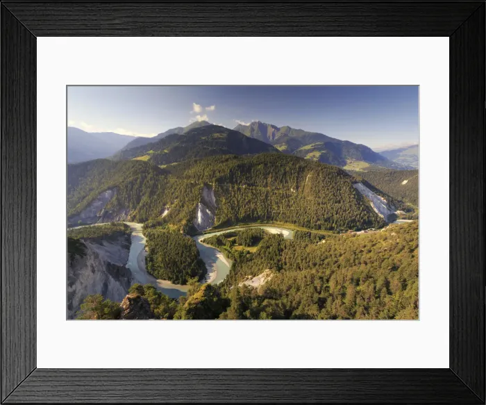 Framed Print : Switzerland, Graubunden, Conn, Rhine Gorge (Ruinaulta), view from Il Spir Platform Framed Print : Switzerland, Graubunden, Conn, Rhine Gorge (Ruinaulta), view from Il Spir Platform