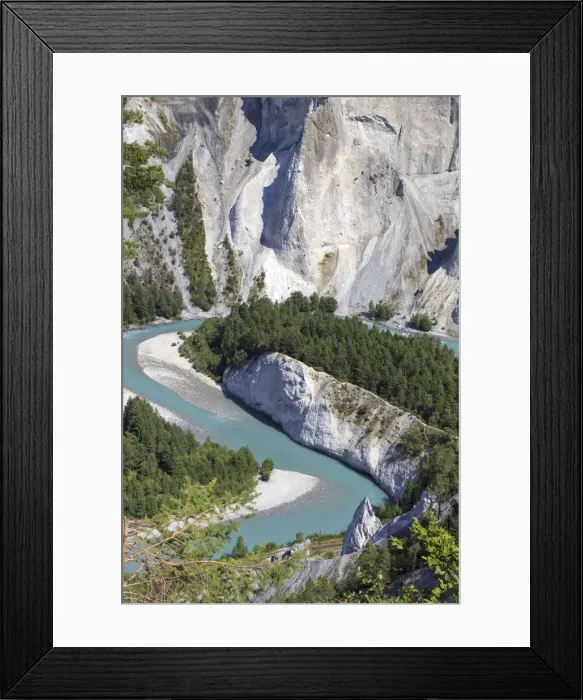 Framed Print : Switzerland, Graubunden, Flims, Rhine Gorge (Ruinaulta) south rim Framed Print : Switzerland, Graubunden, Flims, Rhine Gorge (Ruinaulta) south rim