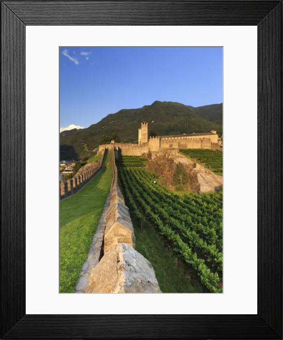 Framed Print : Switzerland, Ticino, Bellinzona, Castelgrande Framed Print : Switzerland, Ticino, Bellinzona, Castelgrande