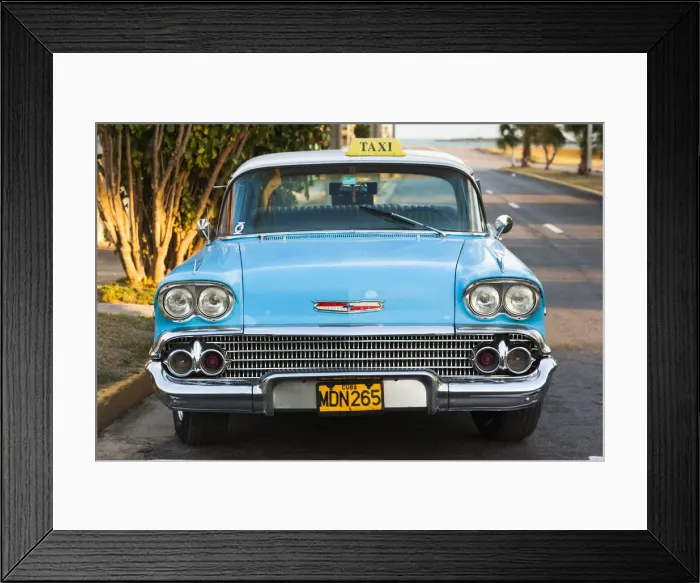 Framed Print : Cuba, Matanzas Province, Varadero, 1950s-era US-made Chevrolet car Framed Print : Cuba, Matanzas Province, Varadero, 1950s-era US-made Chevrolet car