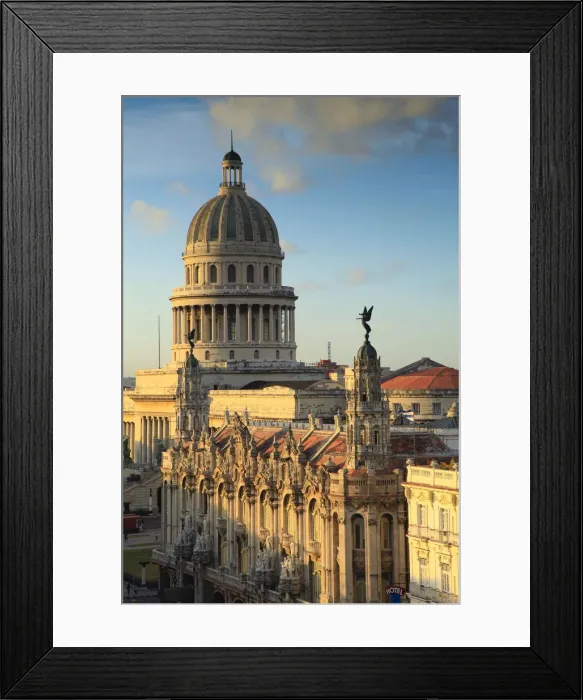 Framed Print : Capitolio and Gran Teatro, Havana, Cuba Framed Print : Capitolio and Gran Teatro, Havana, Cuba
