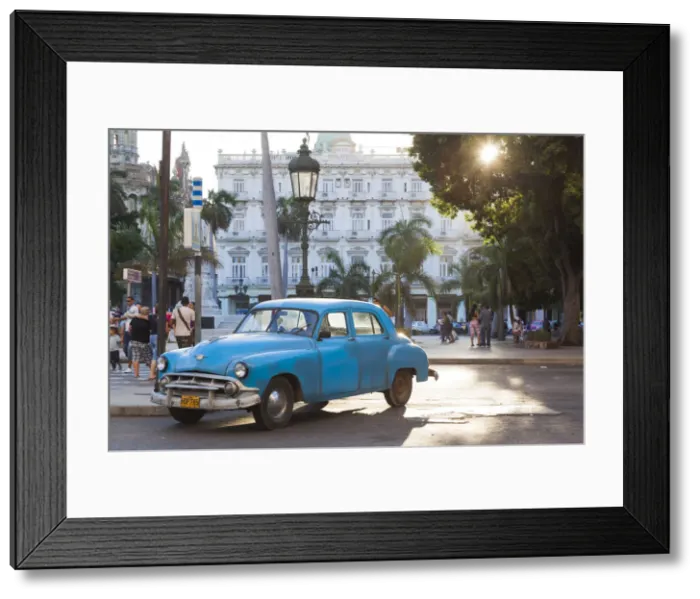 Framed Print : Cuba, Havana, Havana Vieja, detail of 1950s-era US car Framed Print : Cuba, Havana, Havana Vieja, detail of 1950s-era US car