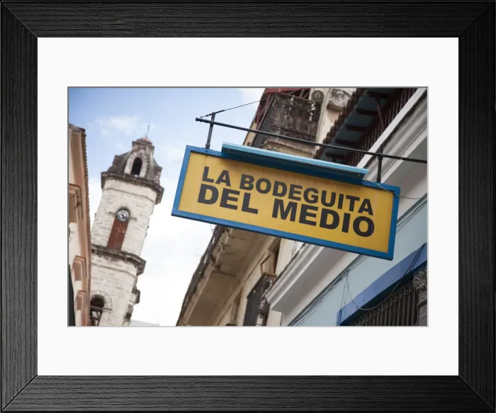 Framed Print : La Bodeguita del Medio Bar (one of Hemingways favourite bars), Havana, Cuba Framed Print : La Bodeguita del Medio Bar (one of Hemingways favourite bars), Havana, Cuba